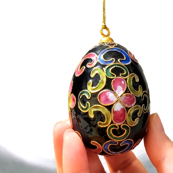 Vintage Cloisonné Hanging Egg - Picture 5 of 6
